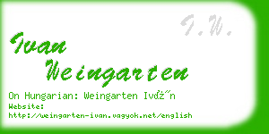 ivan weingarten business card